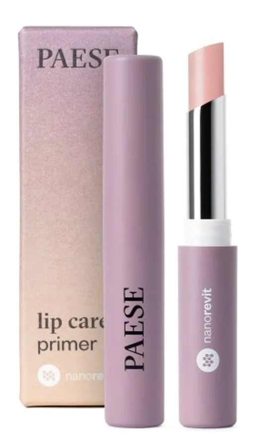 Paese Nanorevit Lip Care Primer Pielęgnująca pomadka do ust Light Pink 40