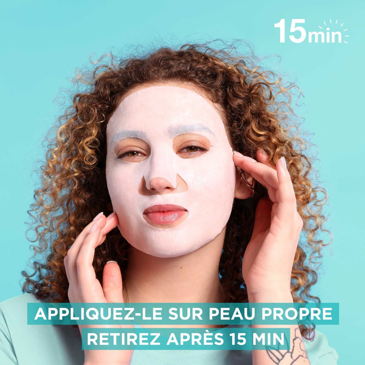 Garnier Masque Tissu Hyaluronic Aloe Booster d'Hydratation