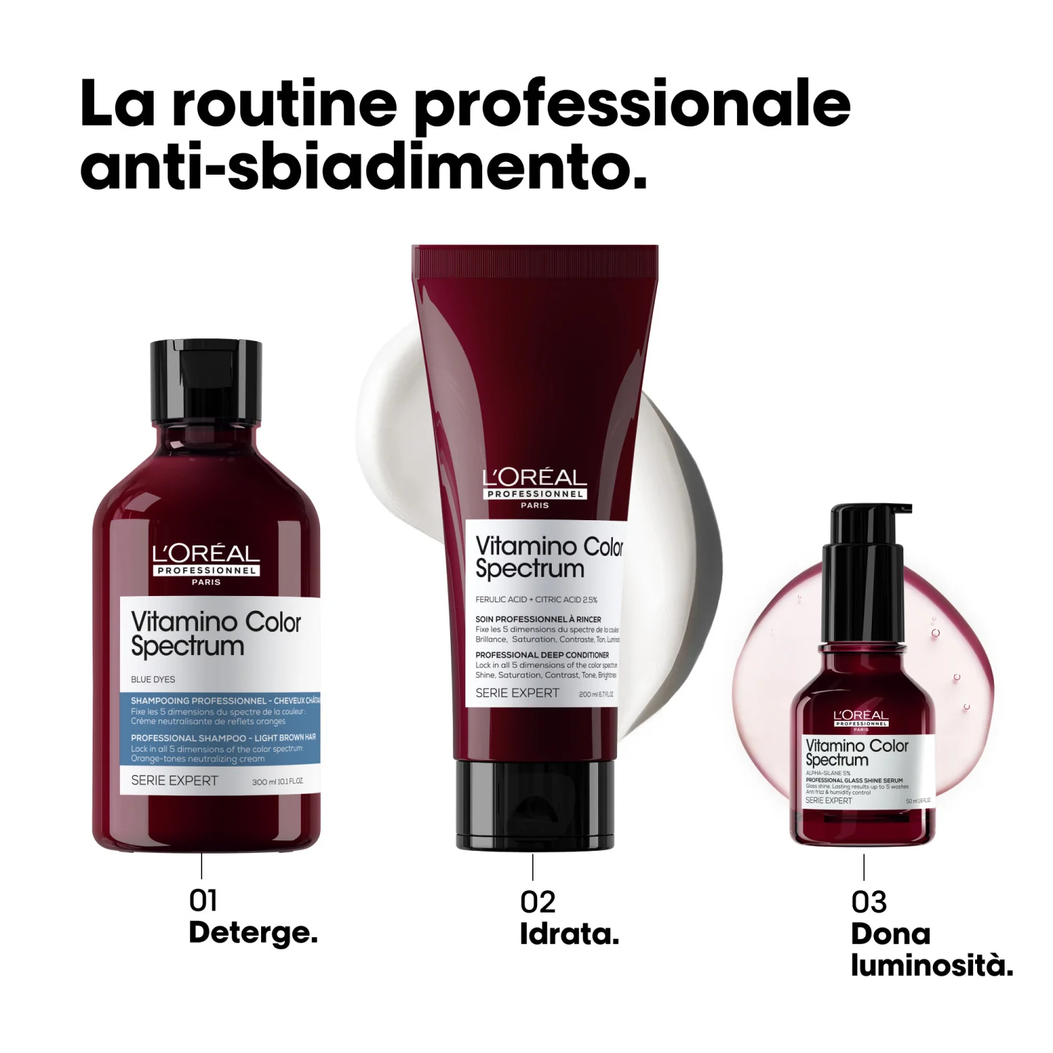 SERIE EXPERT New Vitamino Color Spectrum Shampoo Blue Dyes - Shampoo Protezione Colore