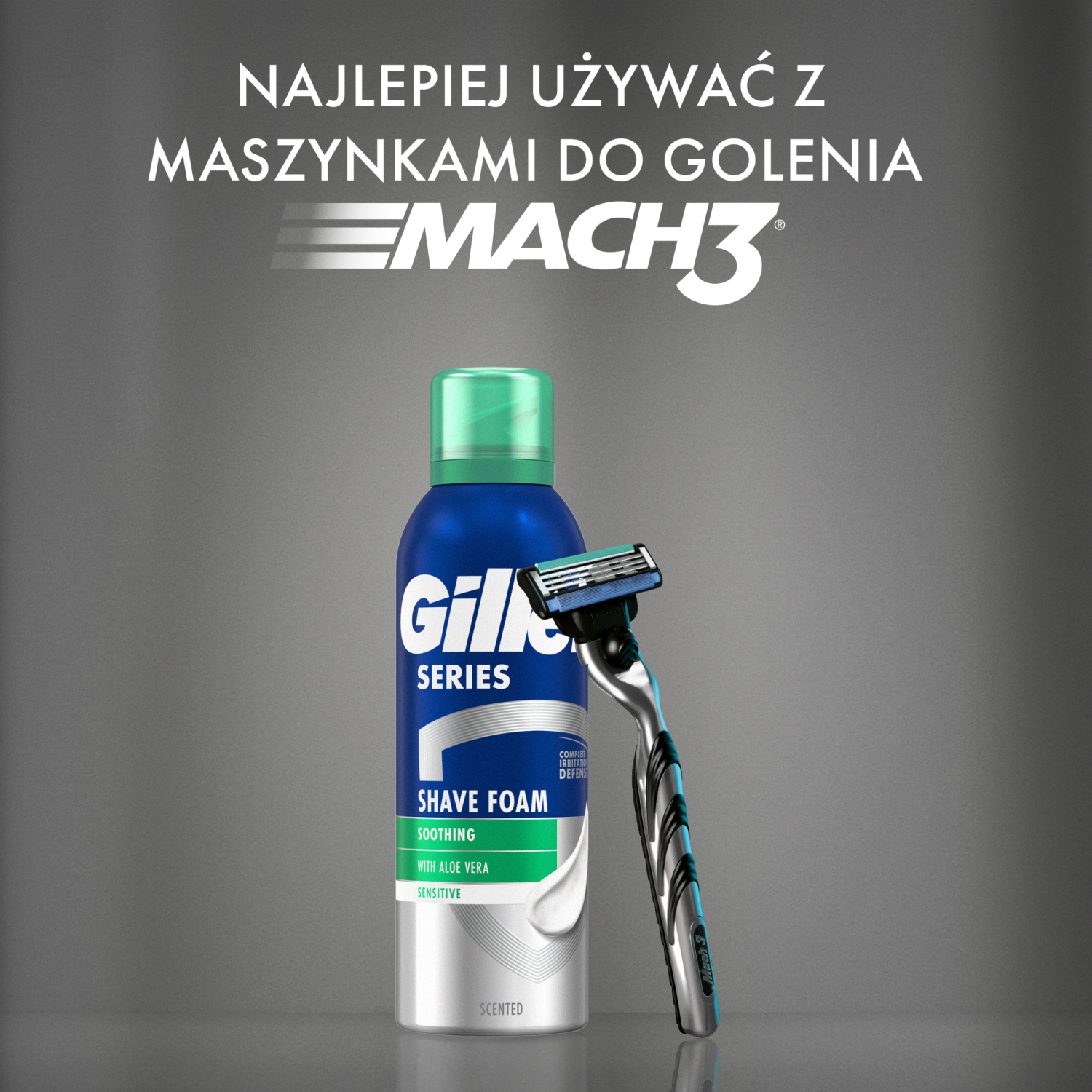 Gillette-partavaahto 250 ml herkälle iholle