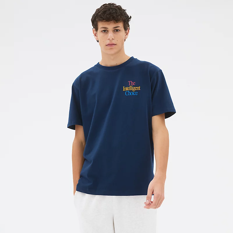 Men's NB Athletics Intelligent Choice T-Shirt - NATURAL INDIGO