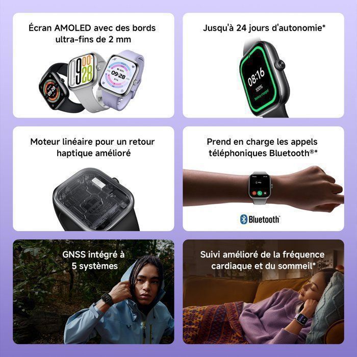 Smartwatch - XIAOMI - WATCH 5 Grijs - 2,7 inch AMOLED - Batterijduur van 24 dagen - Waterbestendig tot 50 meter