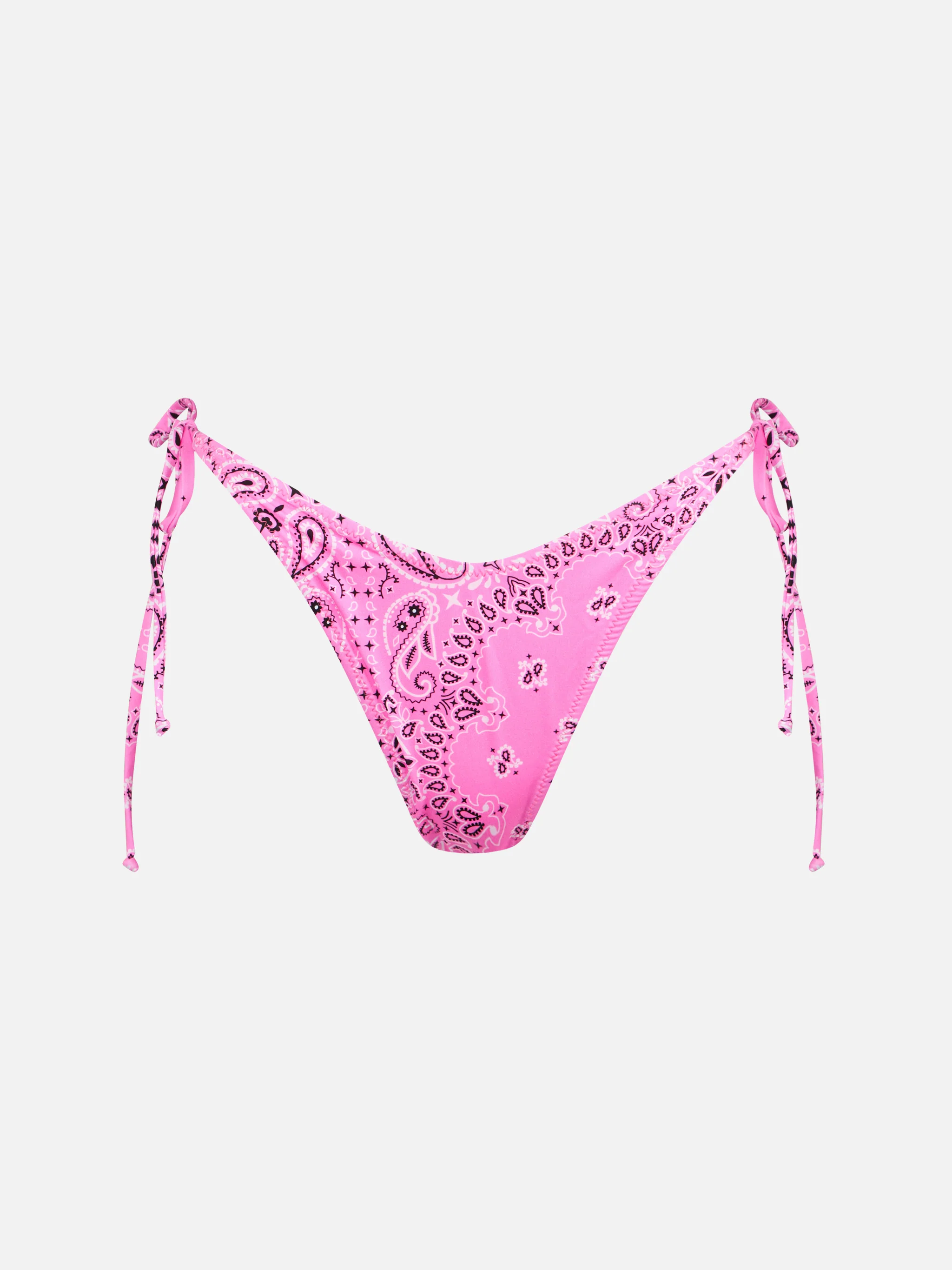 Culotte de bain taille haute pour femme avec imprimé bandana