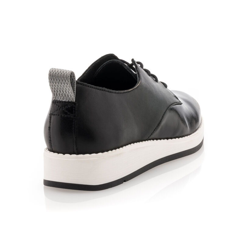 Zapatos de mujer negros con cordones / Zapatos Derby