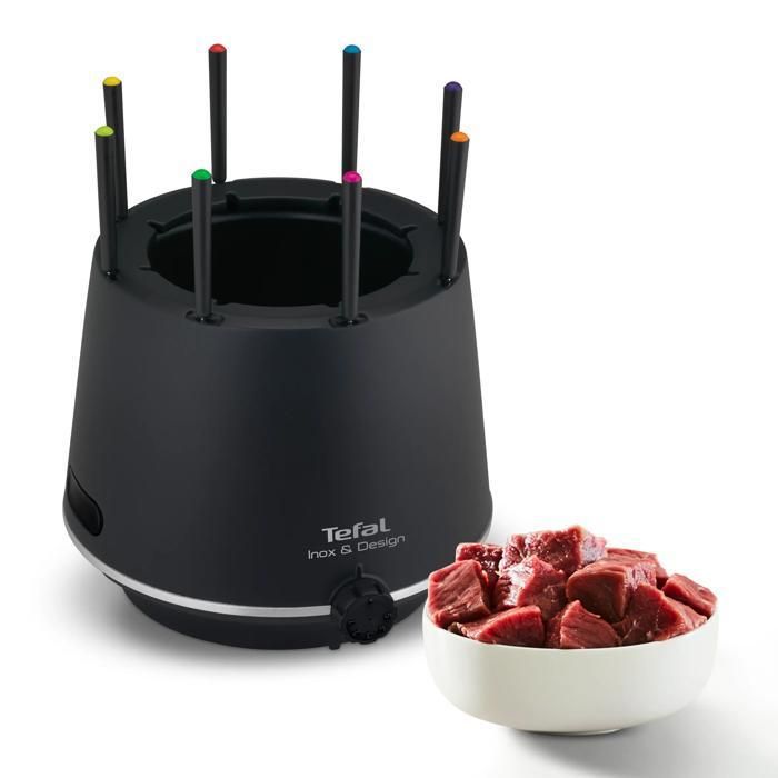 Olla para fondue Tefal EF265812 de acero inoxidable con base aislante - Diseño de nueva generación