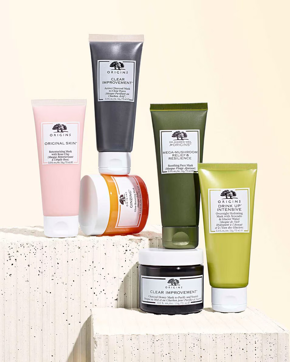 ORIGNS DR. ENDRŪ VEILS ORIGNS™ MEGA-SĒŅU ATVIEGLOJUMU UN IZTURĪBAS NOMIERINOŠAI SEJAS MASKAI