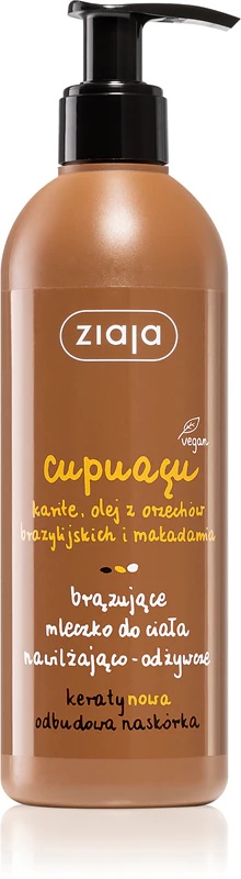 Ziaja Cupuacu mitrinošs un barojošs bronzerveida ķermeņa pieniņš