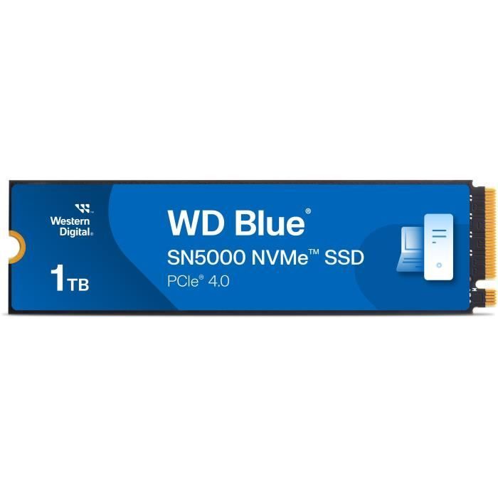 WESTERN DIGITAL - WDS100T4B0E - Sisäinen SSD-kiintolevy - 1 TB - WD Blue® - SN5000 - NVMe