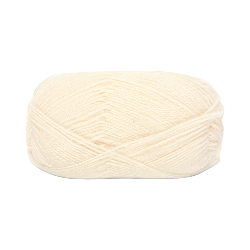Hilo Trysil Baby de lana merino 100%, color blanco roto.