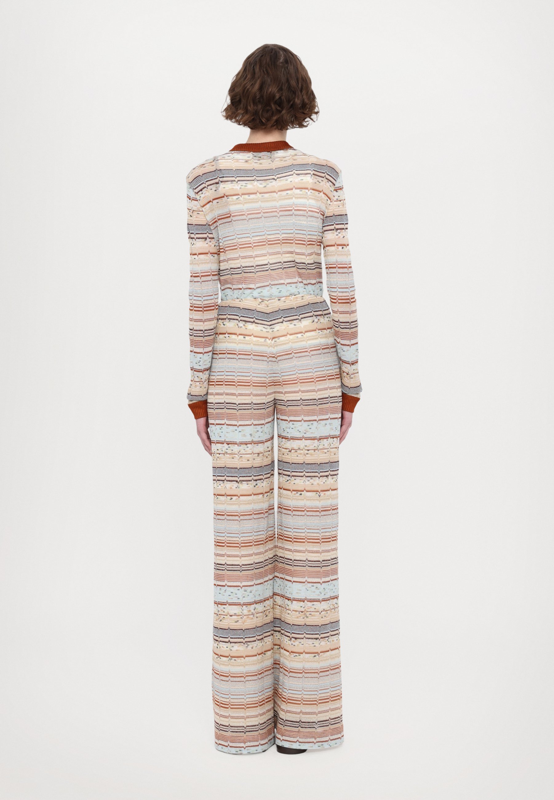 Missoni Hosen - braun/creme/grau