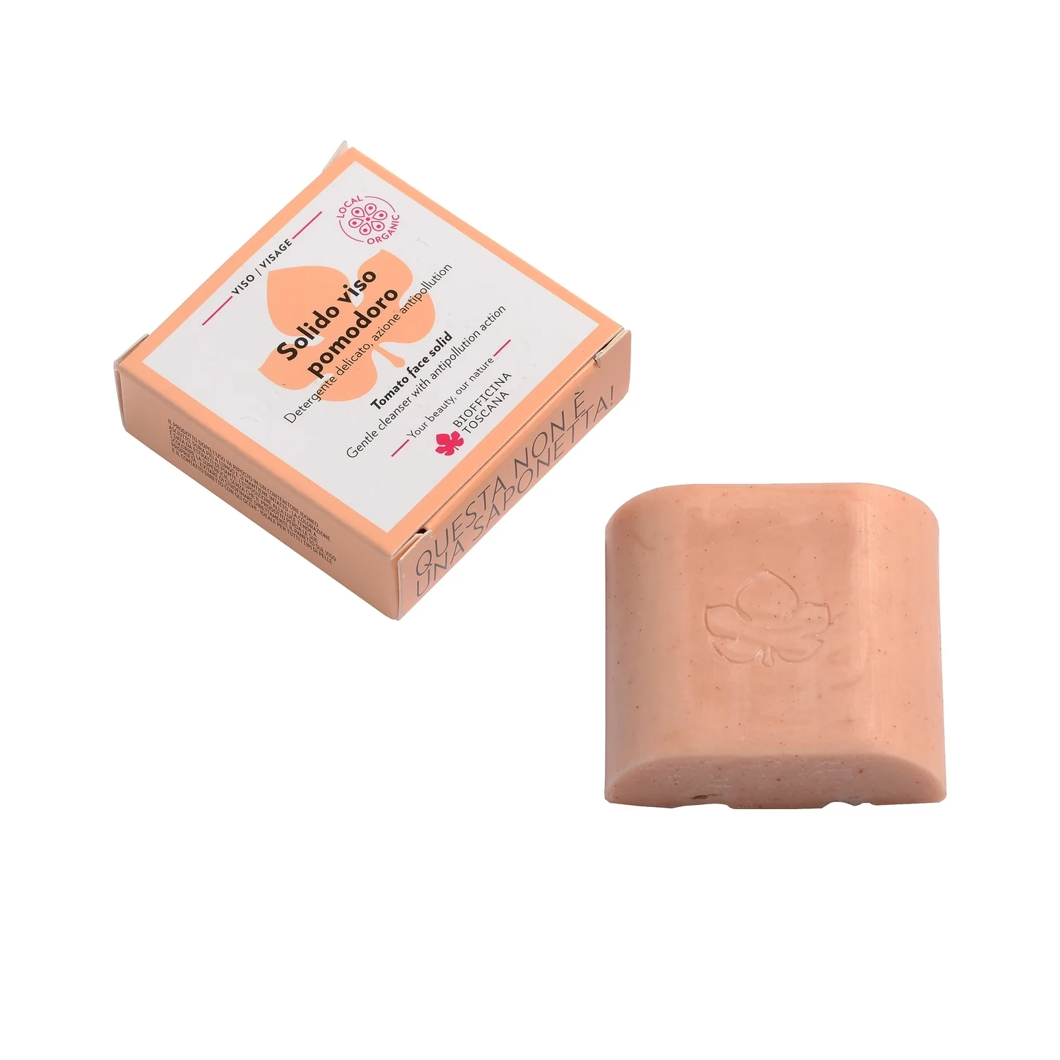Antipollution Solido viso pomodoro - Sapone detergente viso
