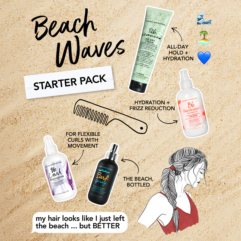 Spray modelador Bumble and bumble Surf Spray para um efeito praiano