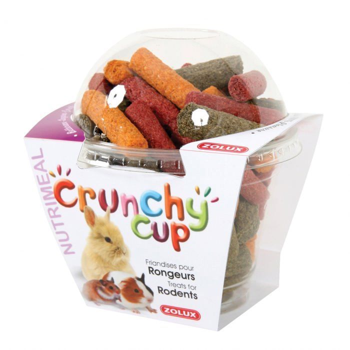 Friandise - Animal Valley - Crunchy Cup Candy - Luzerne & Persil - 200gr - Pour Cochons d'Inde et Hamsters