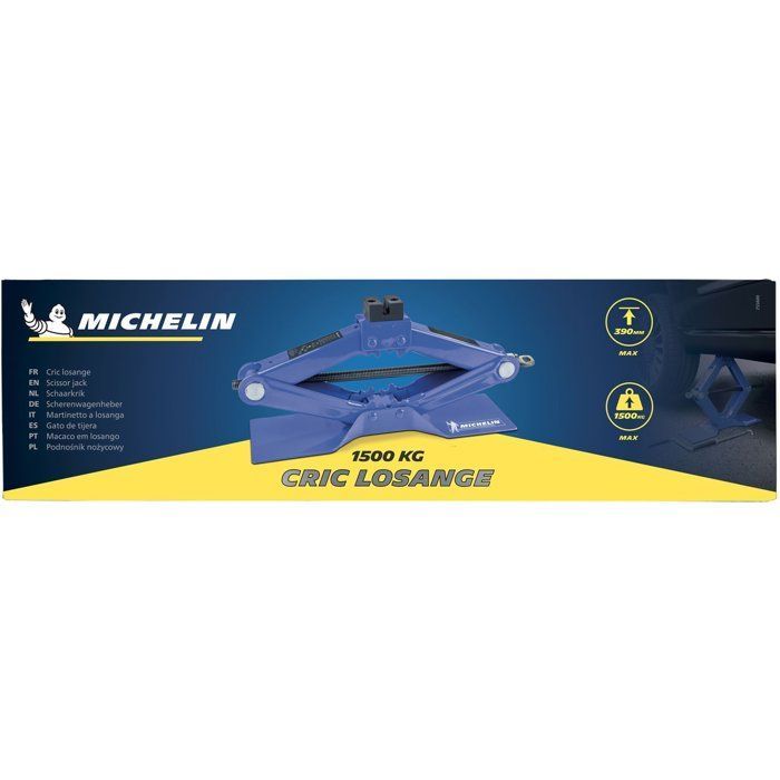 Gato de tijera de 1,5 T - MICHELIN - Altura de elevación de 115 mm a 390 mm