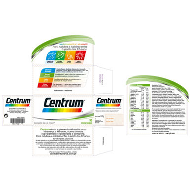 Multivitaminový doplněk stravy Centrum, 90 tablet.