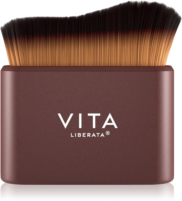 Pincel para autobronzeamento corporal Vita Liberata, um pincel para aplicar cosméticos em creme.