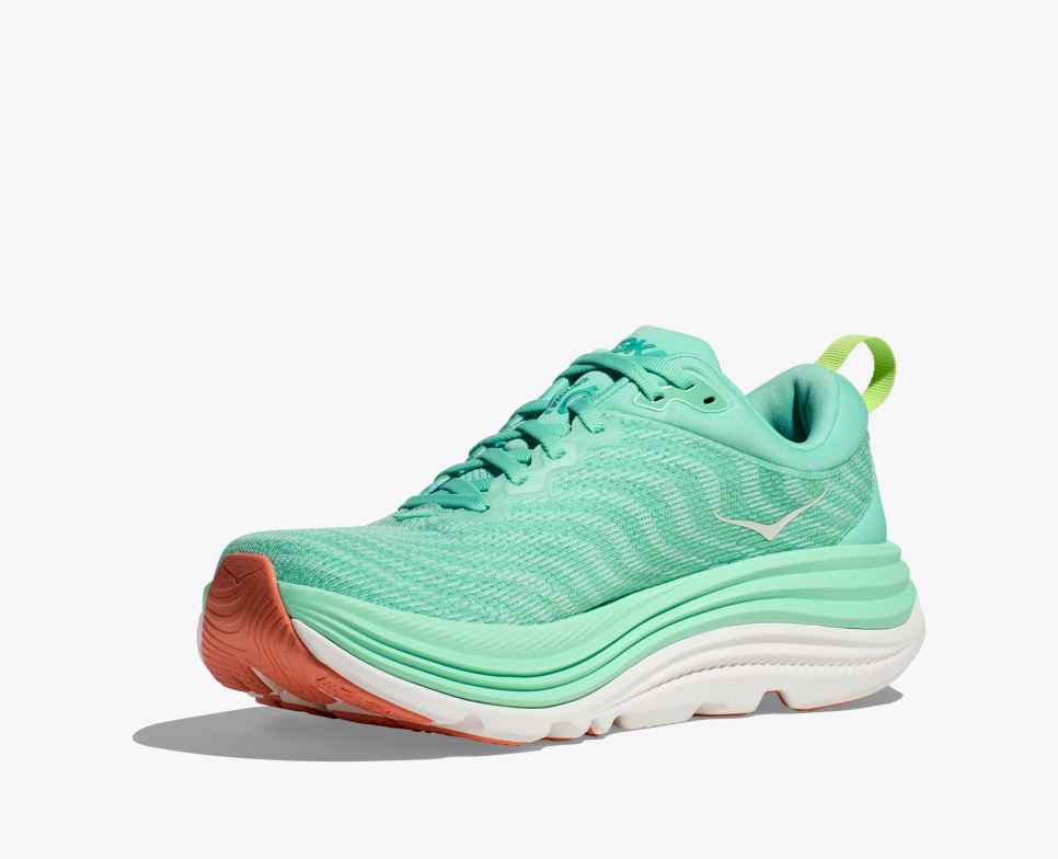 HOKA Gaviota 5 Seafoam / Electric Aqua