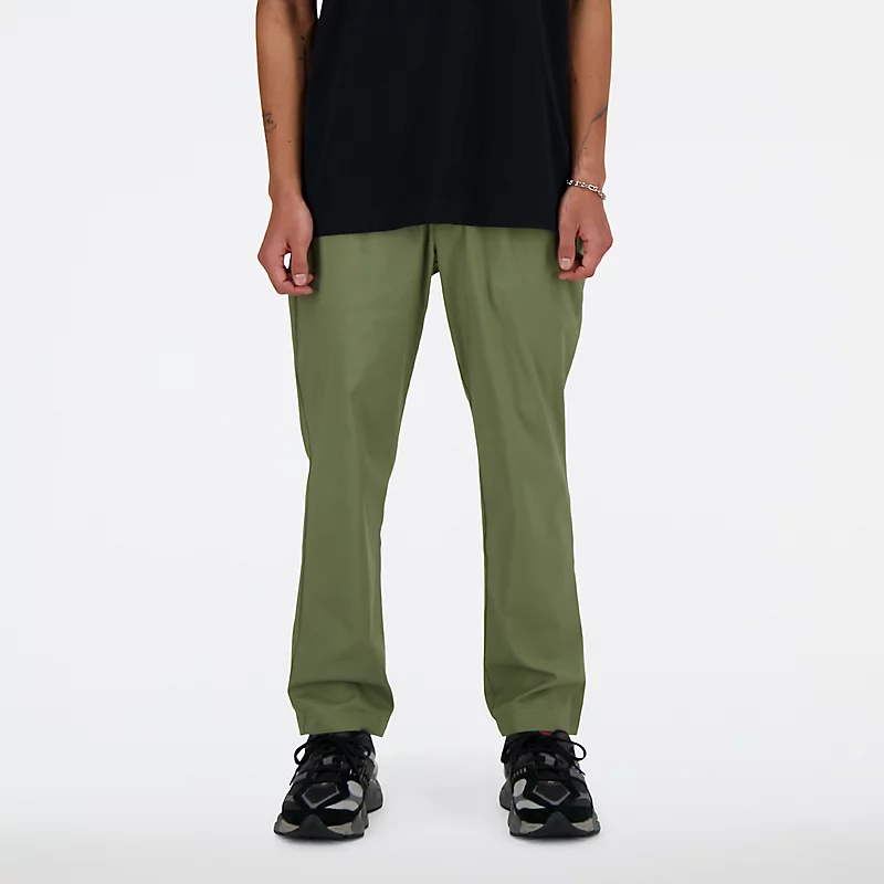 Herren-Twillhose mit geradem Bein, 28 Zoll (ca. 71 cm) - Dunkeloliv