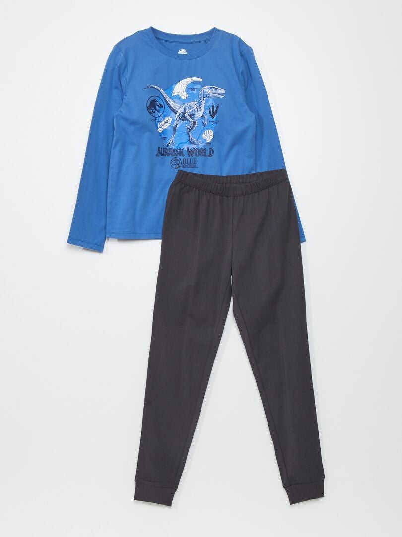 Conjunto de pijama 'Jurassic World' com camiseta e calça - AZUL