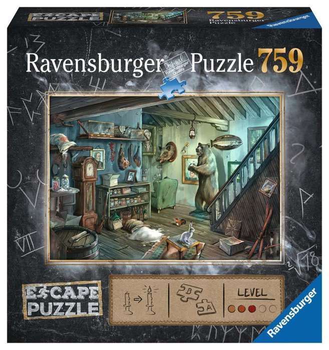Ontsnappingspuzzel - De Kelder van Terreur - Ravensburger - Ontsnappingspuzzel met 759 stukjes - Geschikt voor 14 jaar en ouder