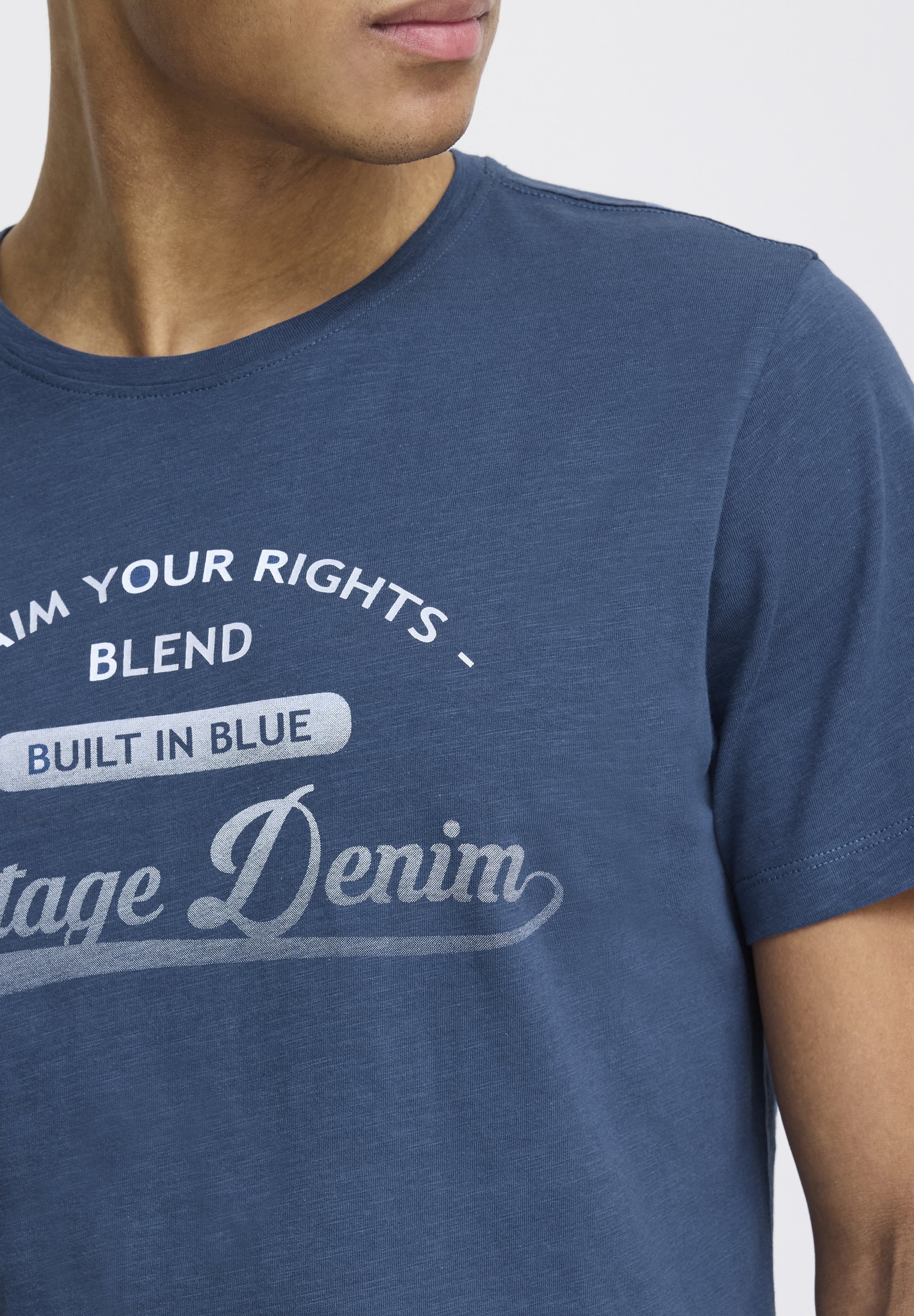 Blend BHPILLO - T-shirt imprimé - denim foncé