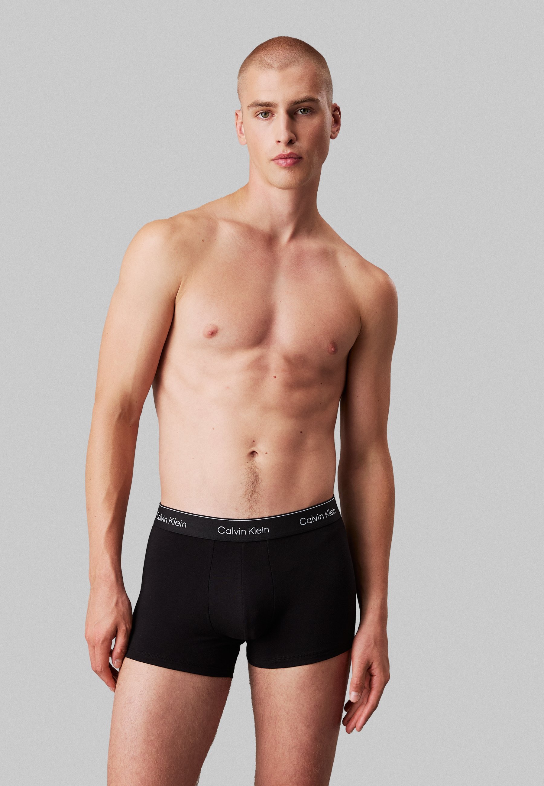 Calvin Klein Underwear TRUNK PACK - Slip - bianco/blu cielo/divertimento con foglie