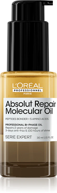 Óleo Capilar Nutritivo Molecular L'Oréal Professionnel Serie Expert Absolut Repair para Cabelos Danificados