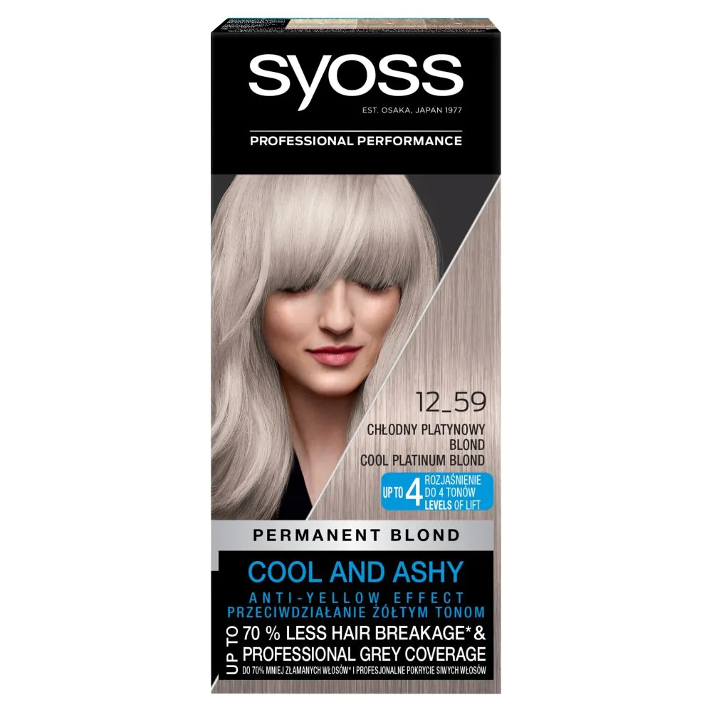 Syoss Farba do włosów 12-59 Chłodny Platynowy Blond