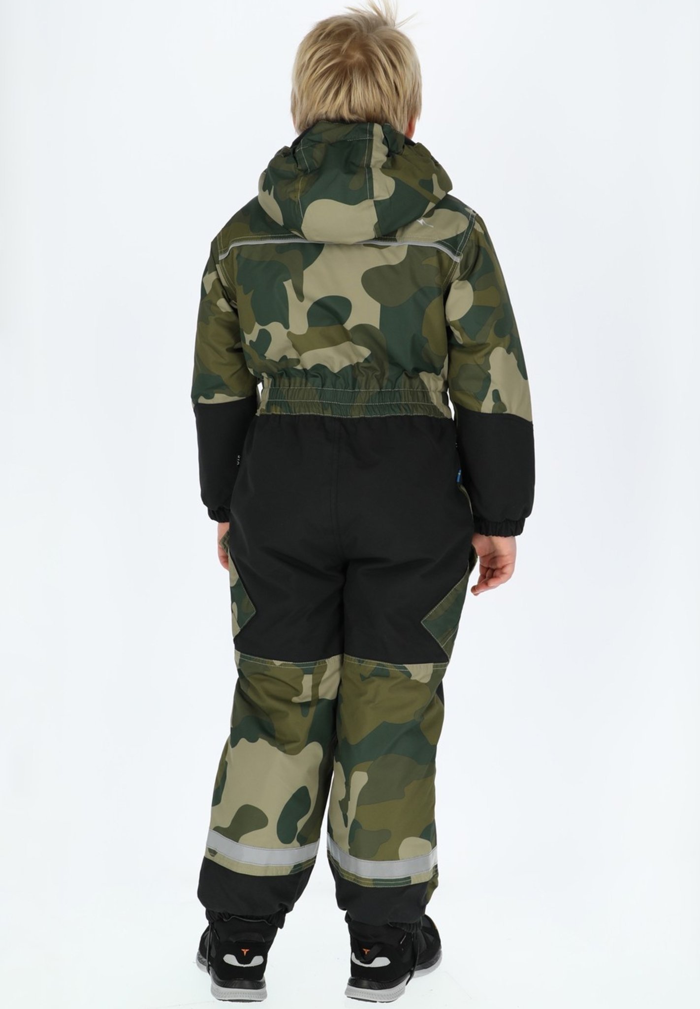 Swedemount NARVIK OVERALL 2 0 JR - Costum de zăpadă - camuflaj măsliniu