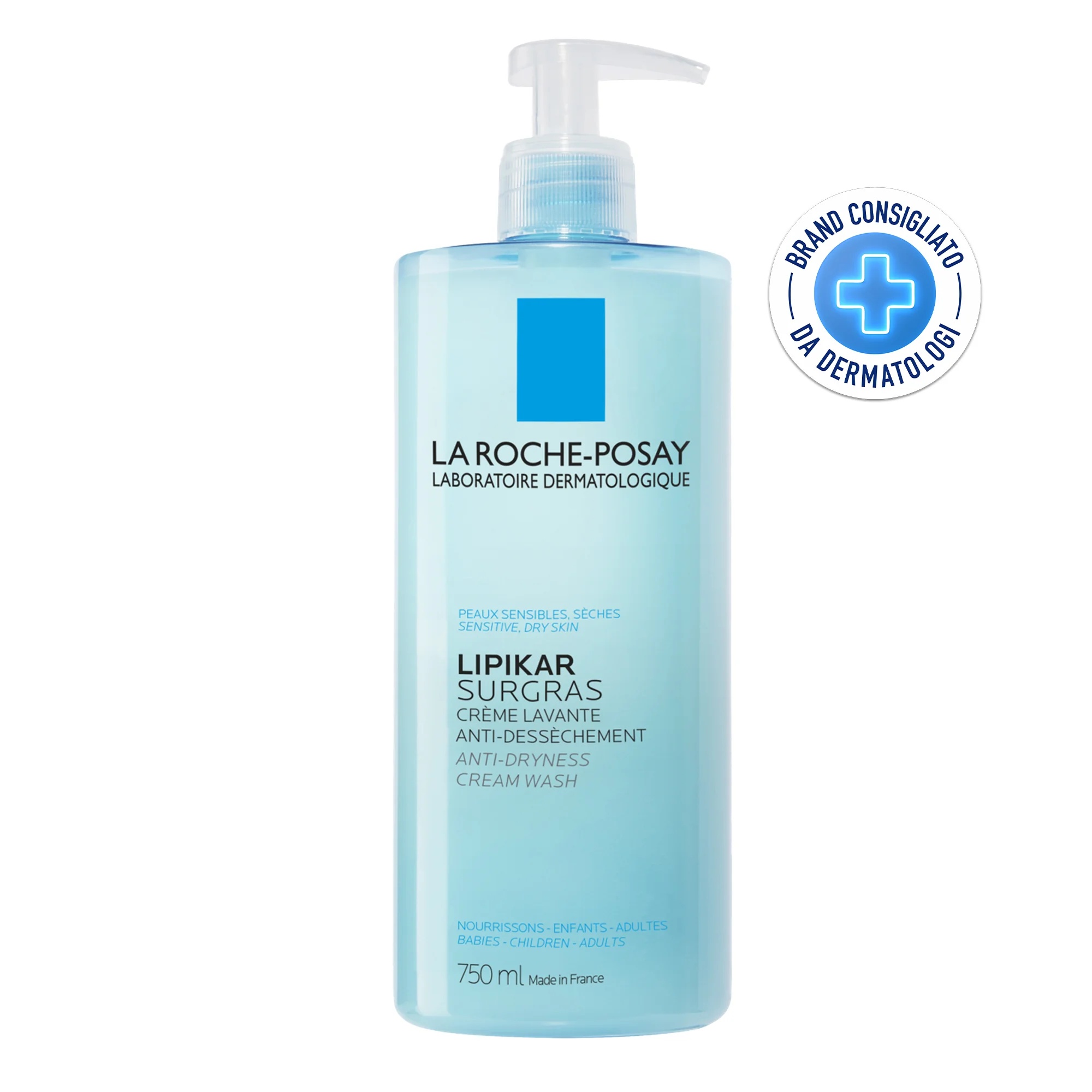 LA ROCHE POSAY La Roche Posay Lipikar Surgras Konzentrierte Duschcreme für trockene Haut 750 ml