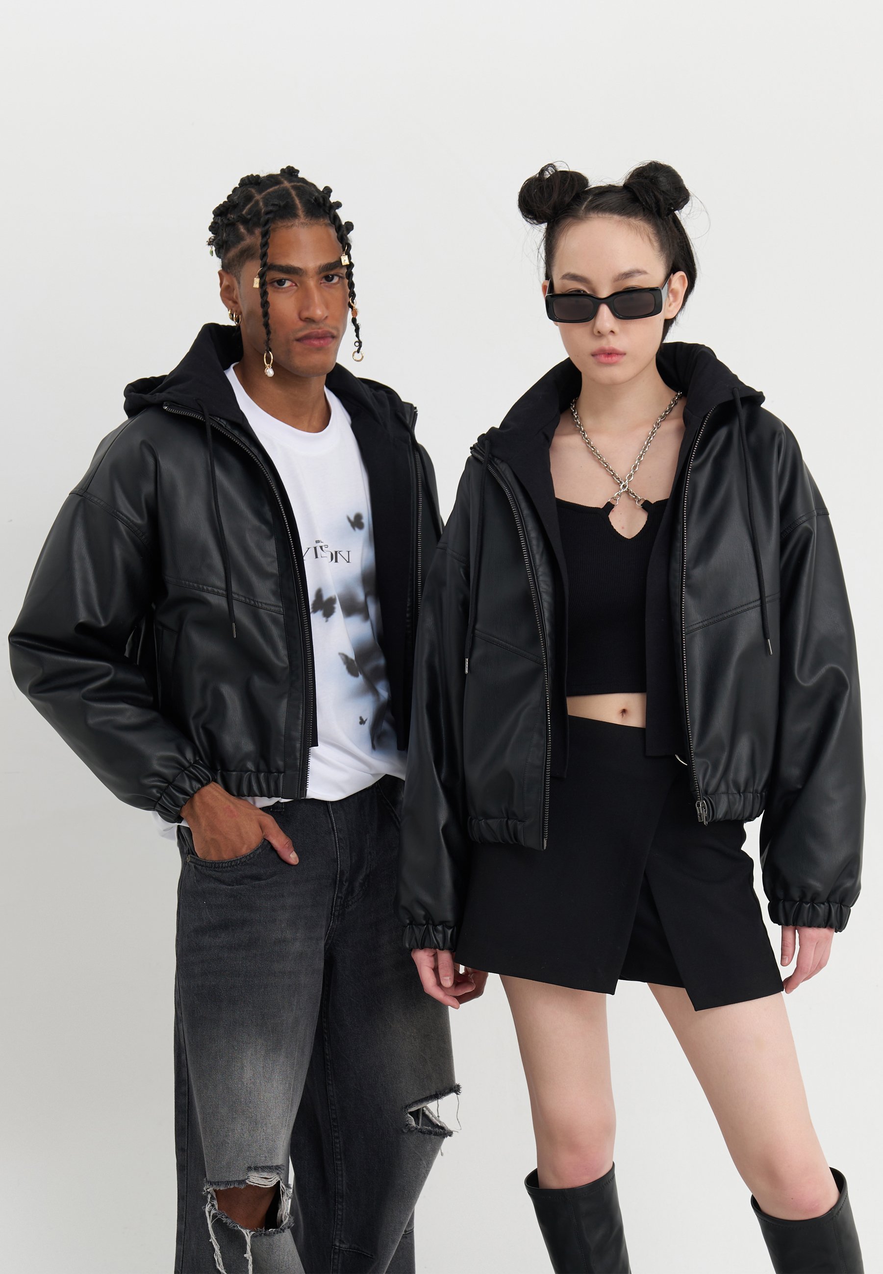 YOURTURN UNISEX - Licht jack - zwart