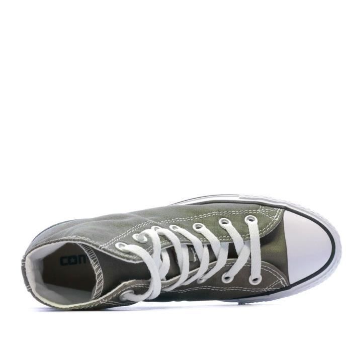 Zapatillas altas Converse All Star, unisex, color gris.