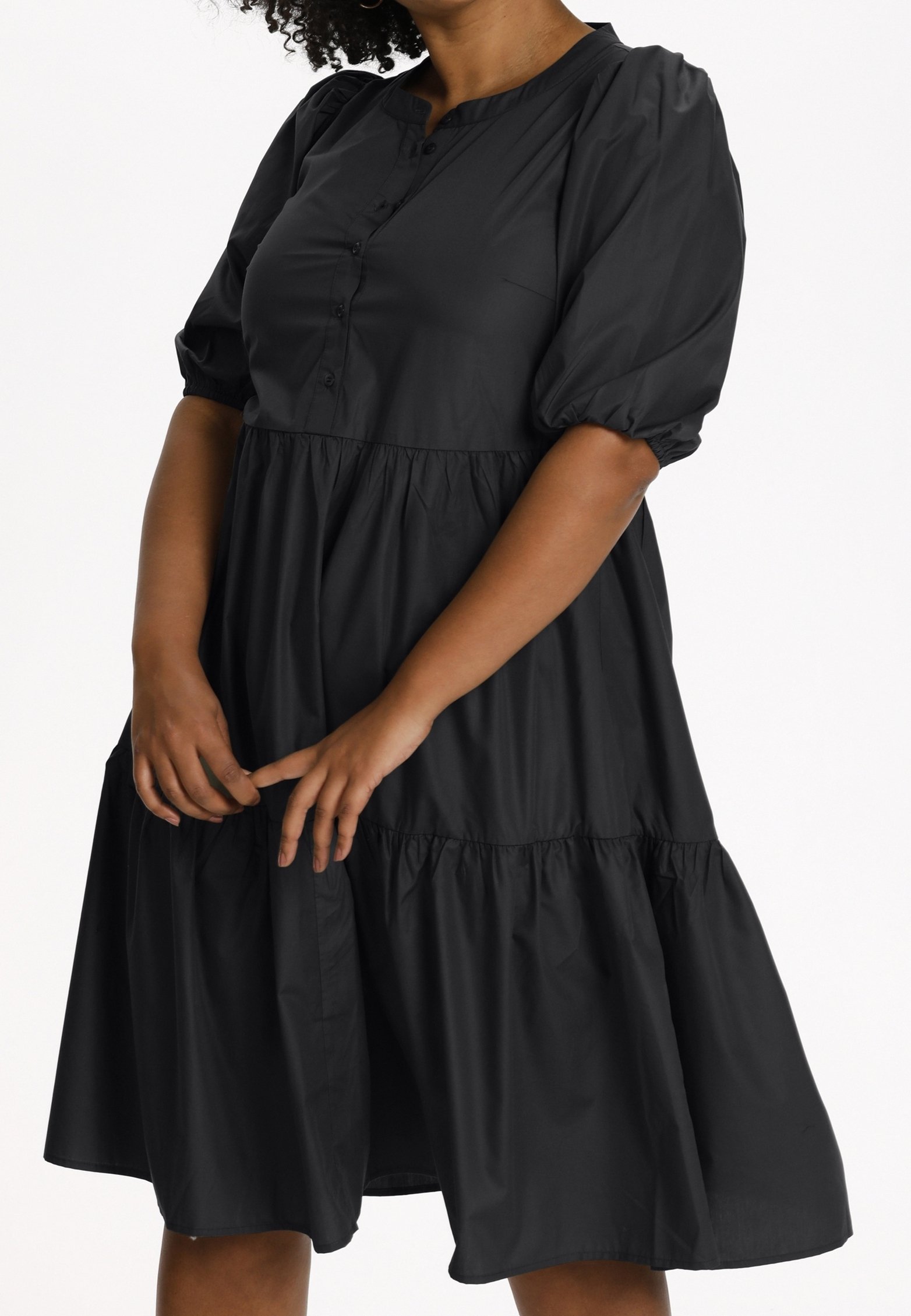 Robe-chemise Kaffe Curve - noir chiné