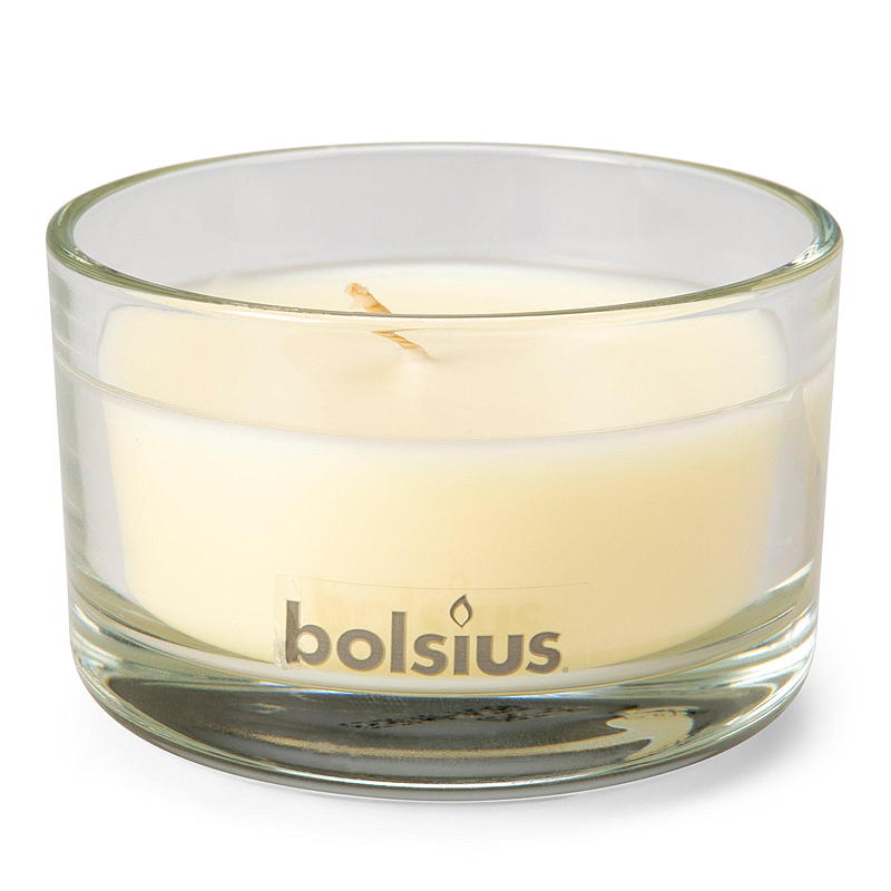 Bolsius Duftlys i glas 5x8 cm vanilje