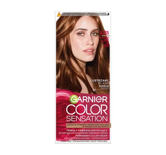 Garnier Color Sensation trwała farba do włosów 6.35 Jasny Kasztan