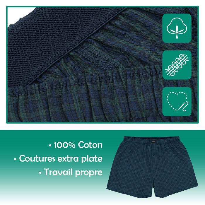 Gomati 6er-Pack Herren-Boxershorts aus gewebtem Stoff – Urban Mix