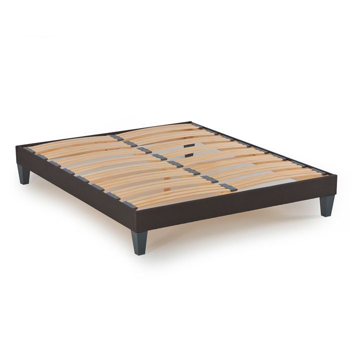 OLYMPE BEDDING | Wooden slatted bed base KIT15 180x200 cm | Anthracite Grey | Delivered as a kit