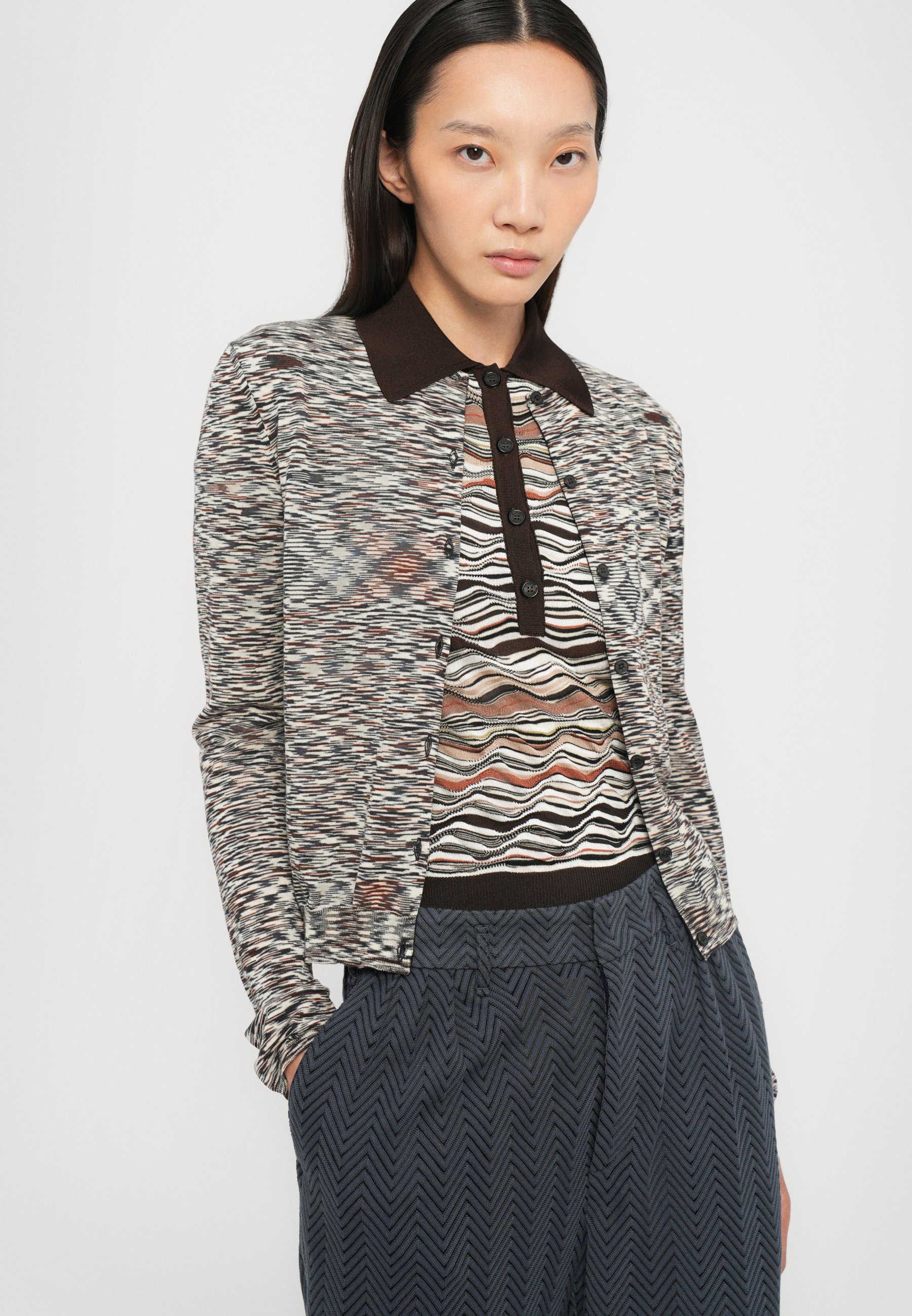 Cardigan Missoni con bottoni - multicolore