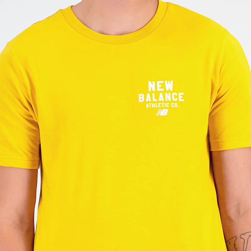 Męska koszulka z krótkim rękawem Sport Core Graphic Cotton Jersey – VARSITY GOLD