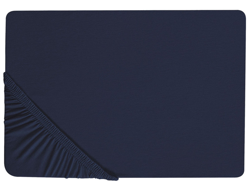 Bawełniane prześcieradło gumka 140x200cm granatowe