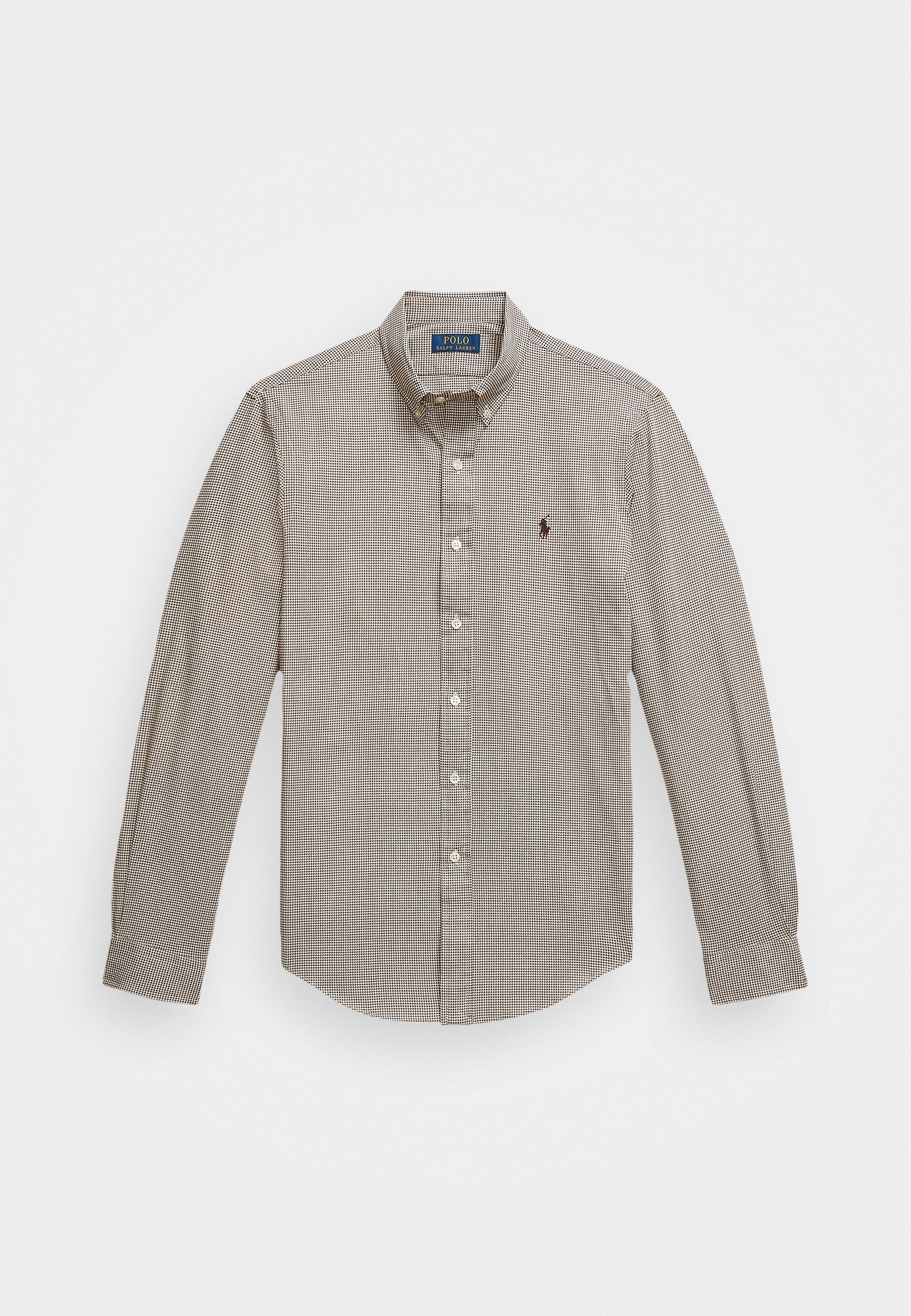 Polo Ralph Lauren CUSTOM HOUNDSTOOTH STRETCH POPLIN - Camicia - marrone chiaro