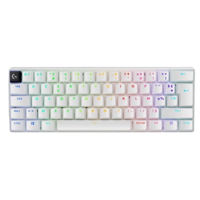 Clavier gamer - Sans fil - Logitech G - G Pro X 60 - Lightspeed - Blanc