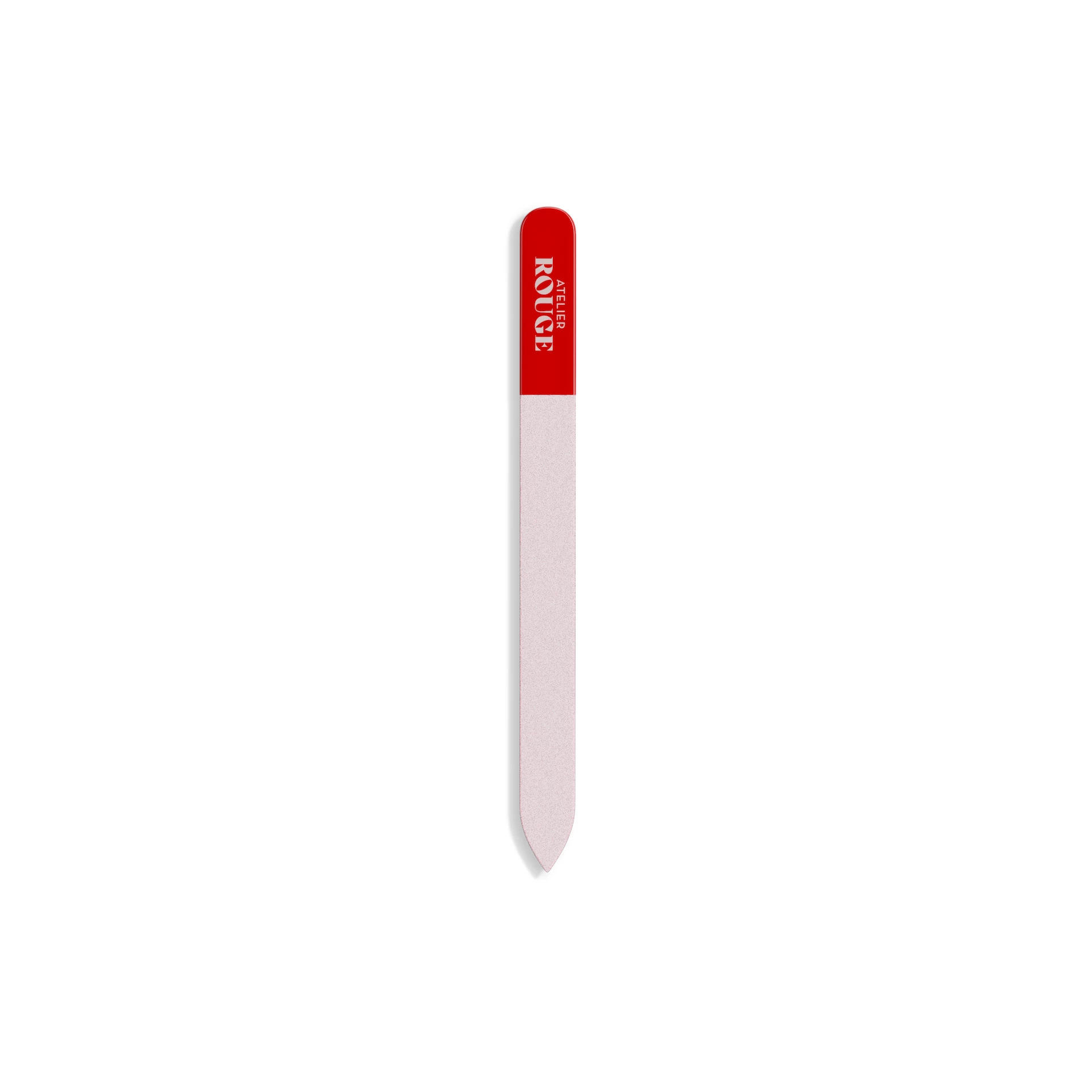 Klasszikus üveg körömreszelő piros/rózsaszín - Atelier Rouge