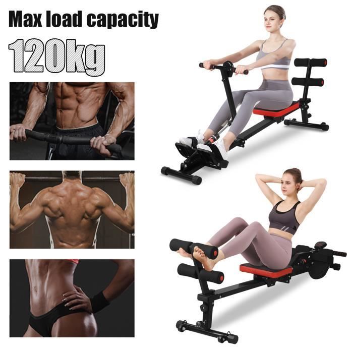 Vogatore da interno - MASTER - 12 livelli di resistenza - Allenamento fitness e di forza, allenamento cardio