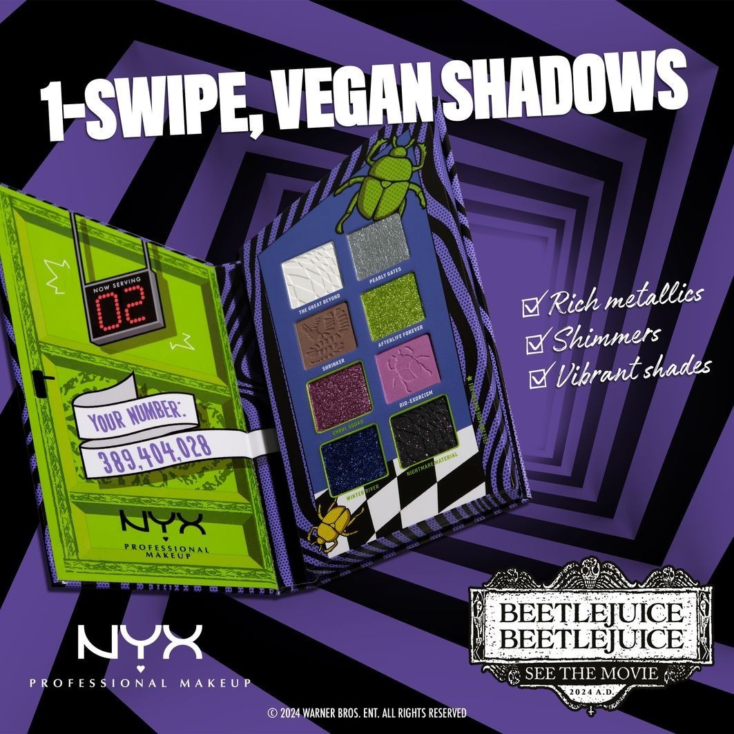NYX Professional Makeup senčilo za oči Beetlejuice - 1 kos