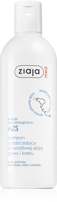Ziaja Med Treatment pre čistiaci šampón AZS pre citlivú pokožku hlavy a krk