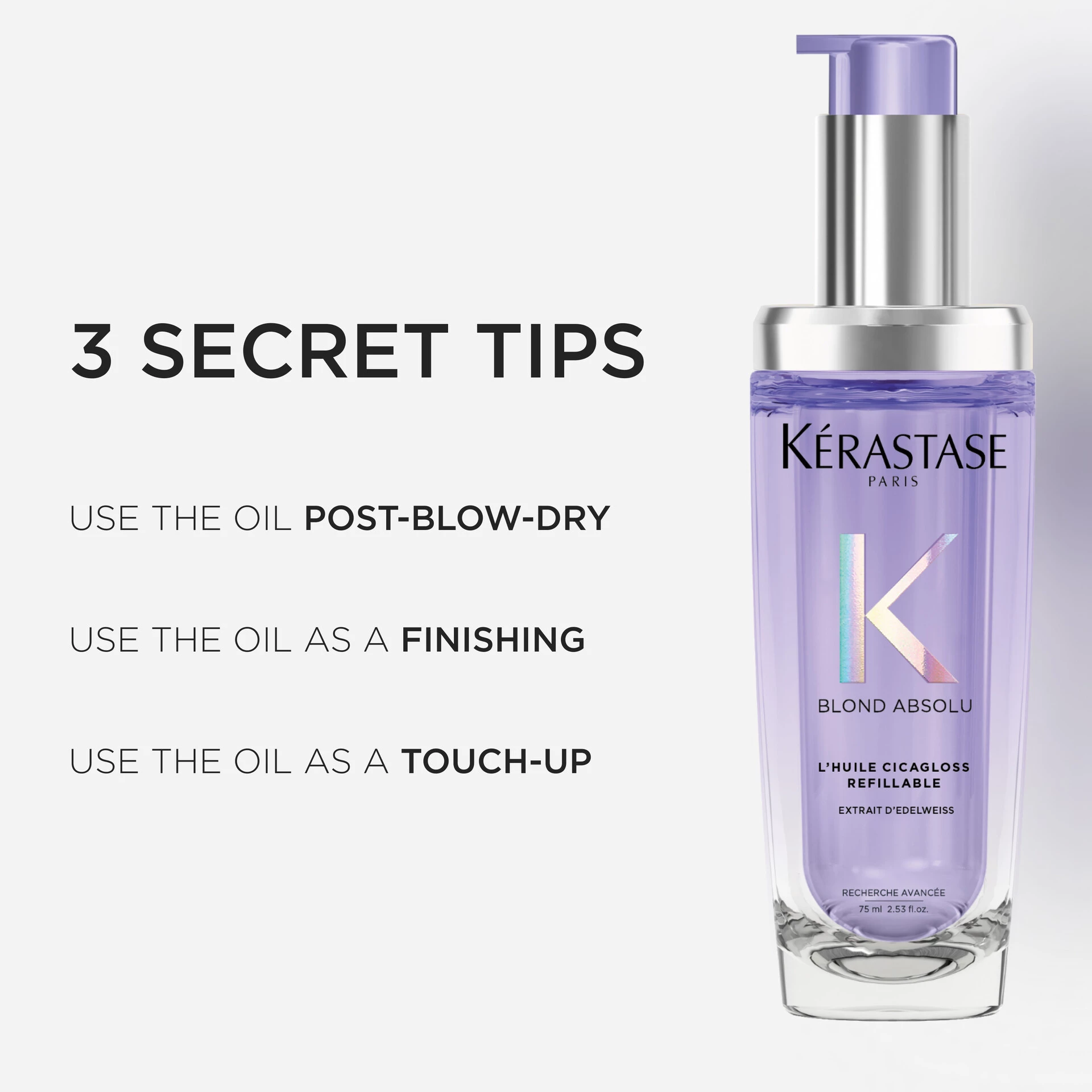 Blond Absolu L´Huile Cicagloss ulje za kosu na ponovno punjenje 75 ml - Kérastase