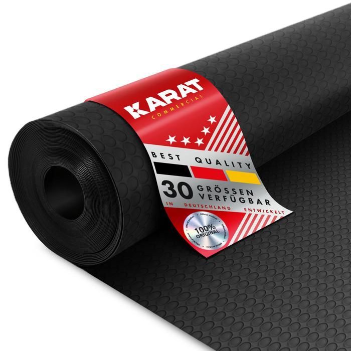 Outdoor rubber mat, textured surface, 3 mm thick, 150 x 200 cm