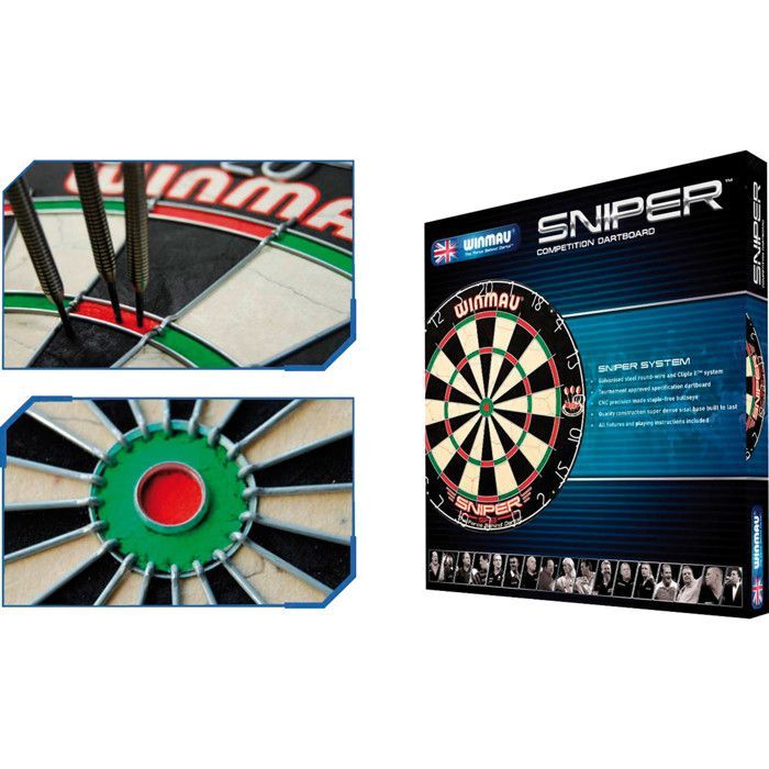 Alvo de dardos Winmau Sniper com dardos inclusos