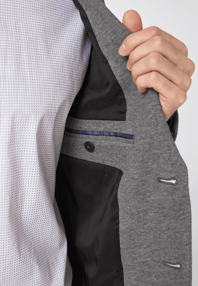 Veste blazer s.Oliver BLACK LABEL - gris clair chiné